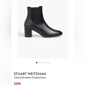 Stuart Weitzman Black Ankle Booties